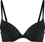 SAVAGE X FENTY Microfiber Rhinestone Underwire Push-Up Bra