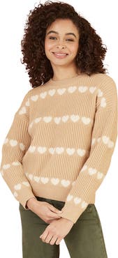 Yumi Heart Stripes Jumper