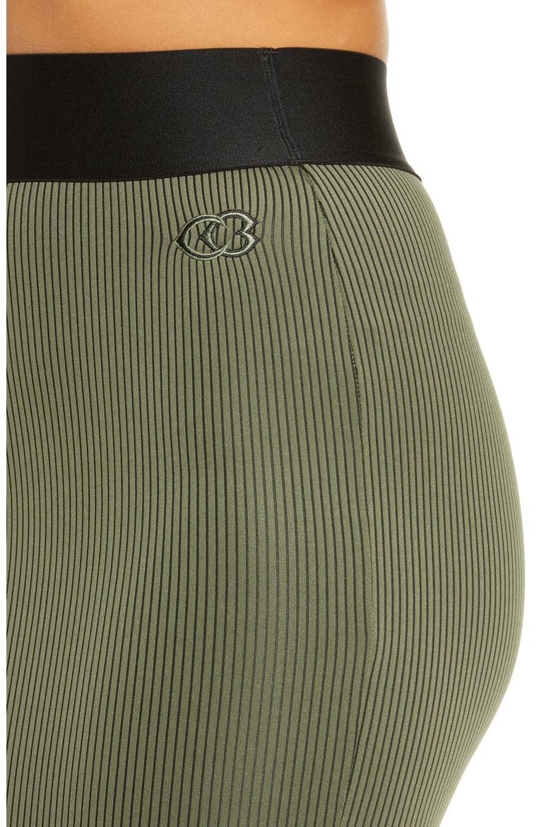 x Cardi B Ribbed Skirt, Alternate, color, BLACK
