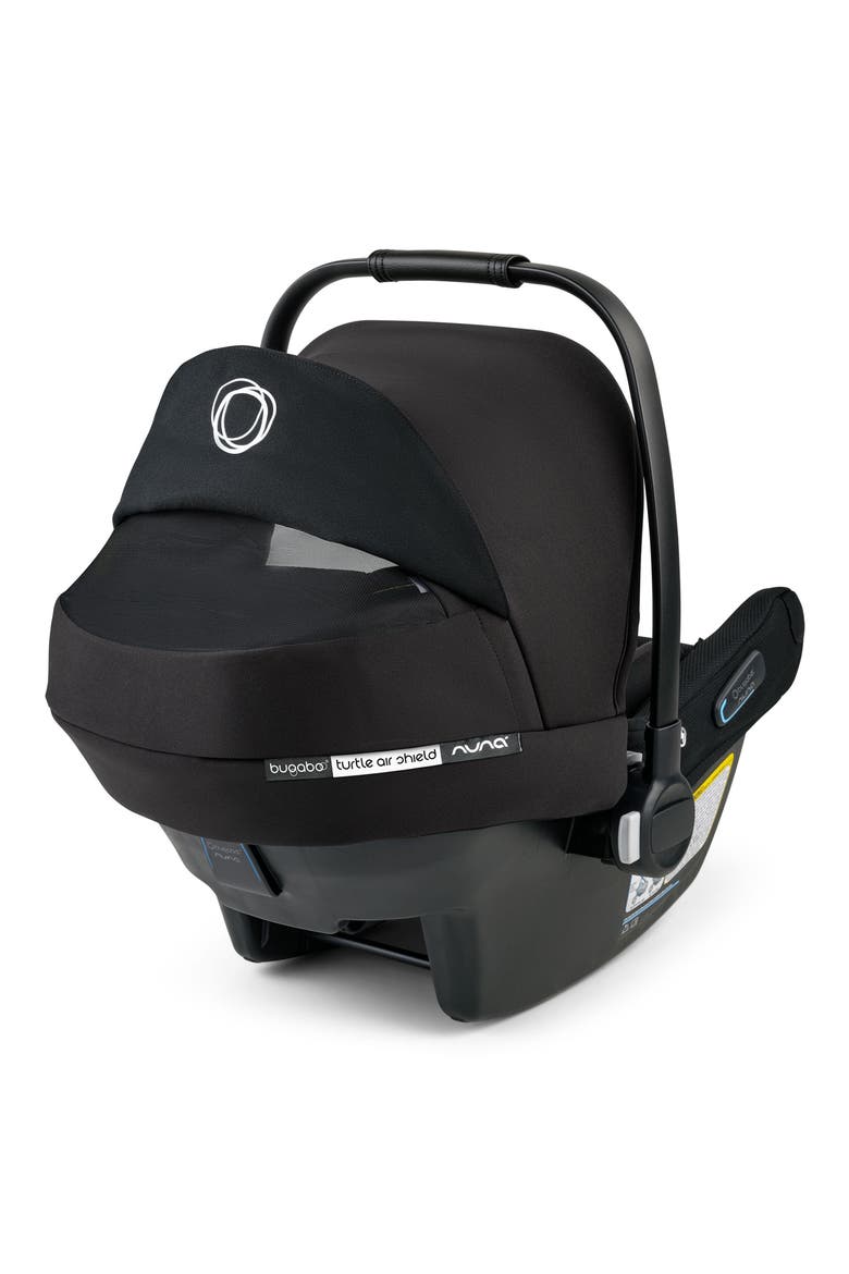 Turtle Air Shield by Nuna Infant Car Seat and Base, Alternate, color, BLACK