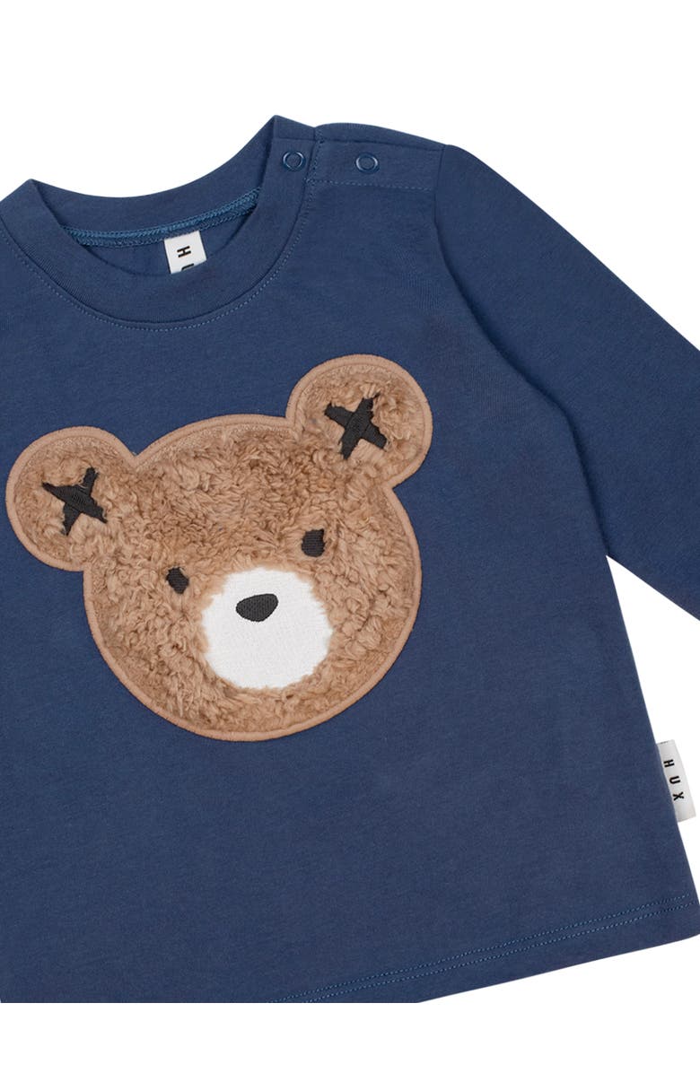Huxbaby Furry Huxbear Longsleeve Top, Alternate, color, French Navy