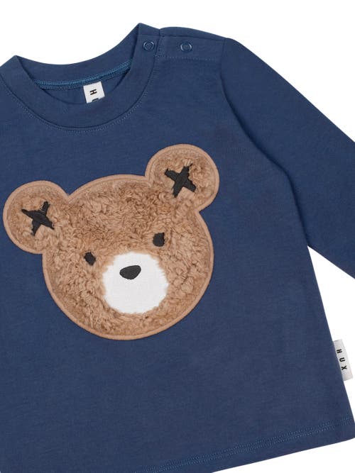 Huxbaby Furry Huxbear Longsleeve Top In Blue