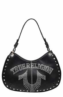 Studded Horseshoe Shoulder Bag