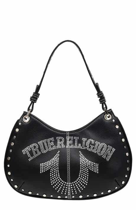 Studded Horseshoe Shoulder Bag
