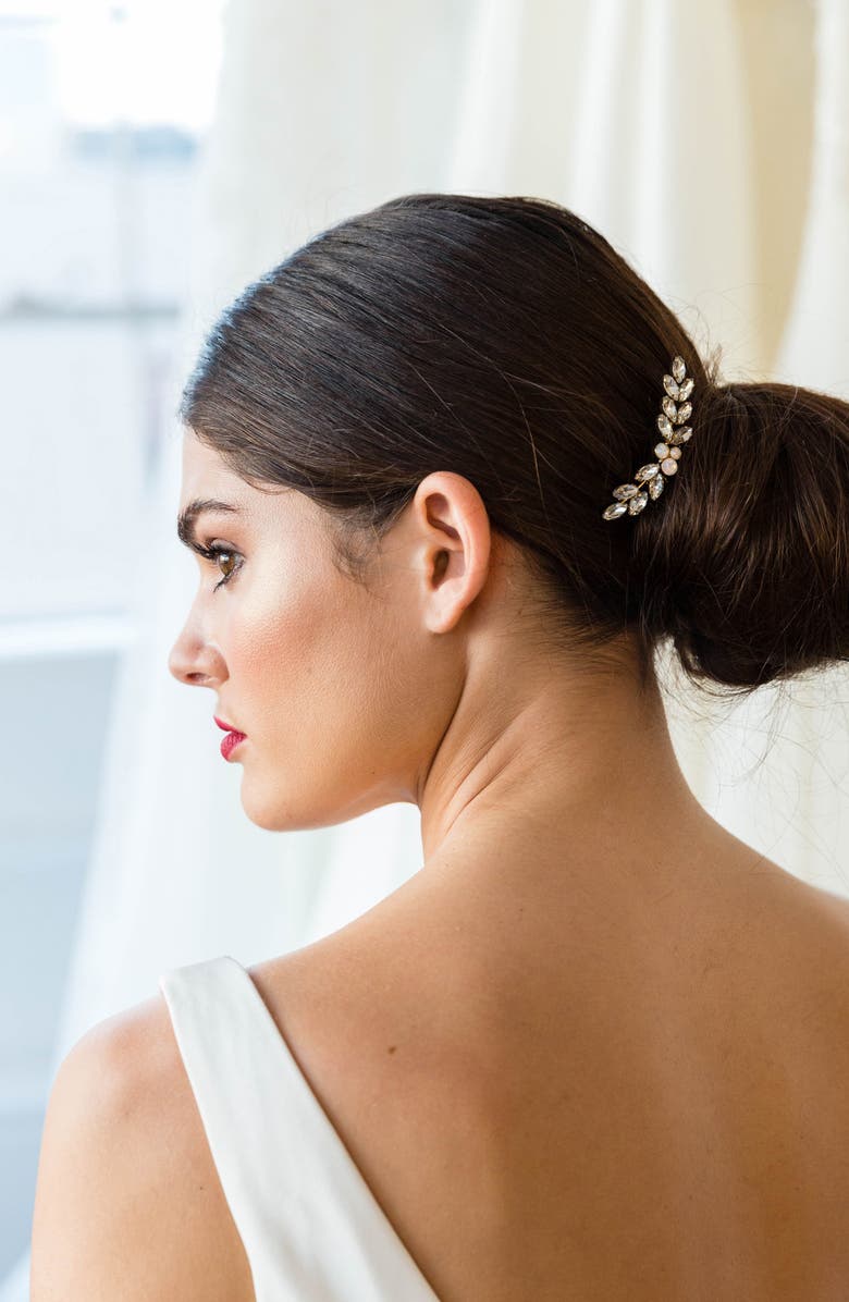 Brides & Hairpins Amber Comb, Alternate, color, Silver