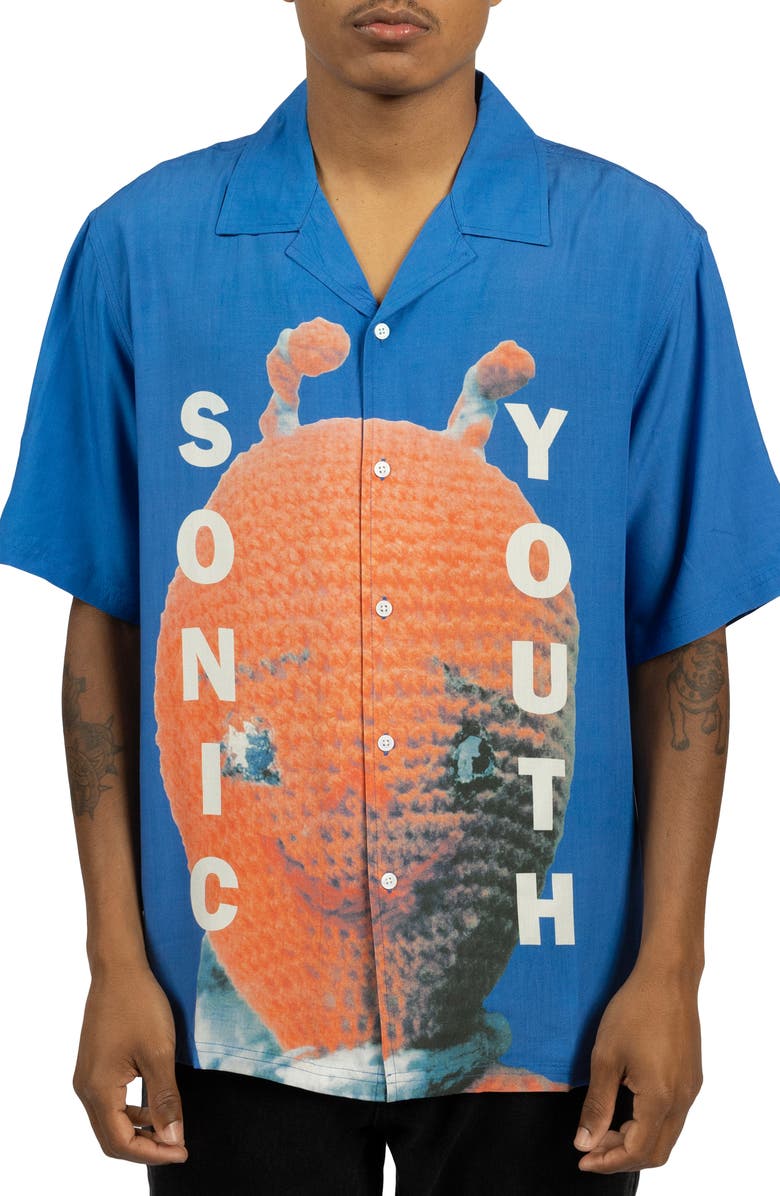 PLEASURES Alien Camp Shirt, Main, color, 