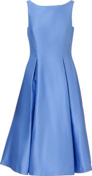 Adrianna Papell Sleeveless Mikado Fit & Flare Midi Dress