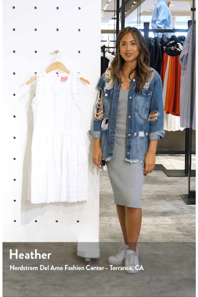 eyelet fit & flare dress video
