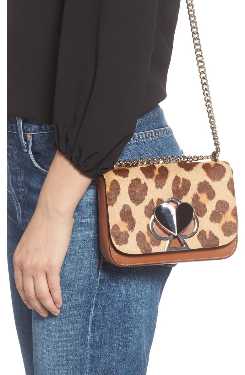 Kate Spade New York small nicola genuine calf hair shoulder bag, Alternate, color,