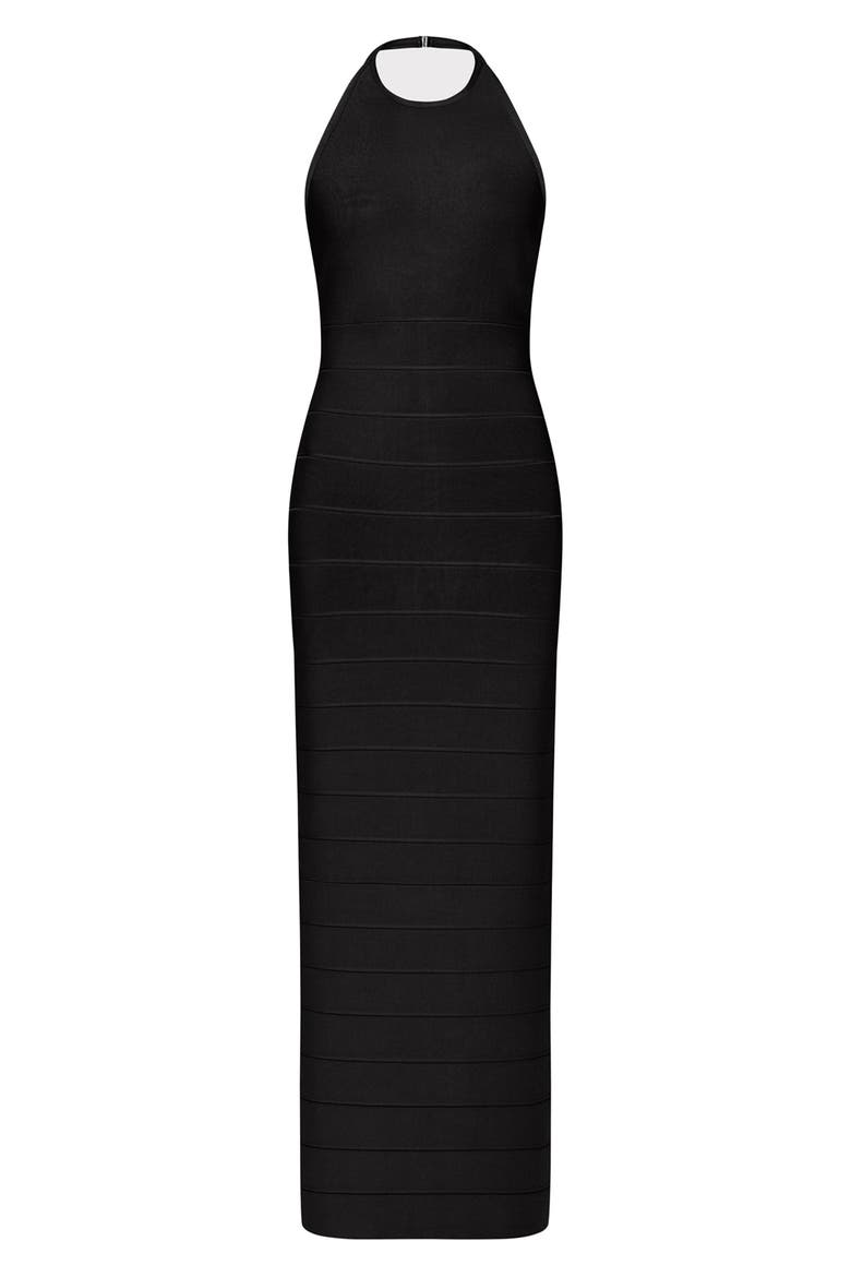 Bandage Gown, Alternate, color, BLACK