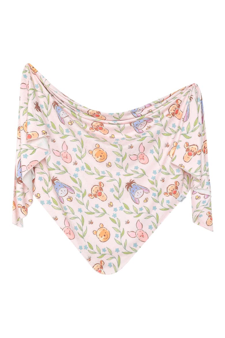 Winnie the Pooh Floral Stretch Knit Blanket, Main, color, WTP FLORAL LATTICE