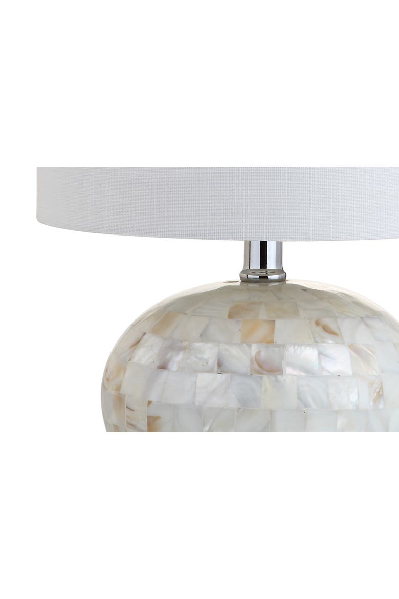 Wilson Seashell LED Table Lamp, Alternate, color, White