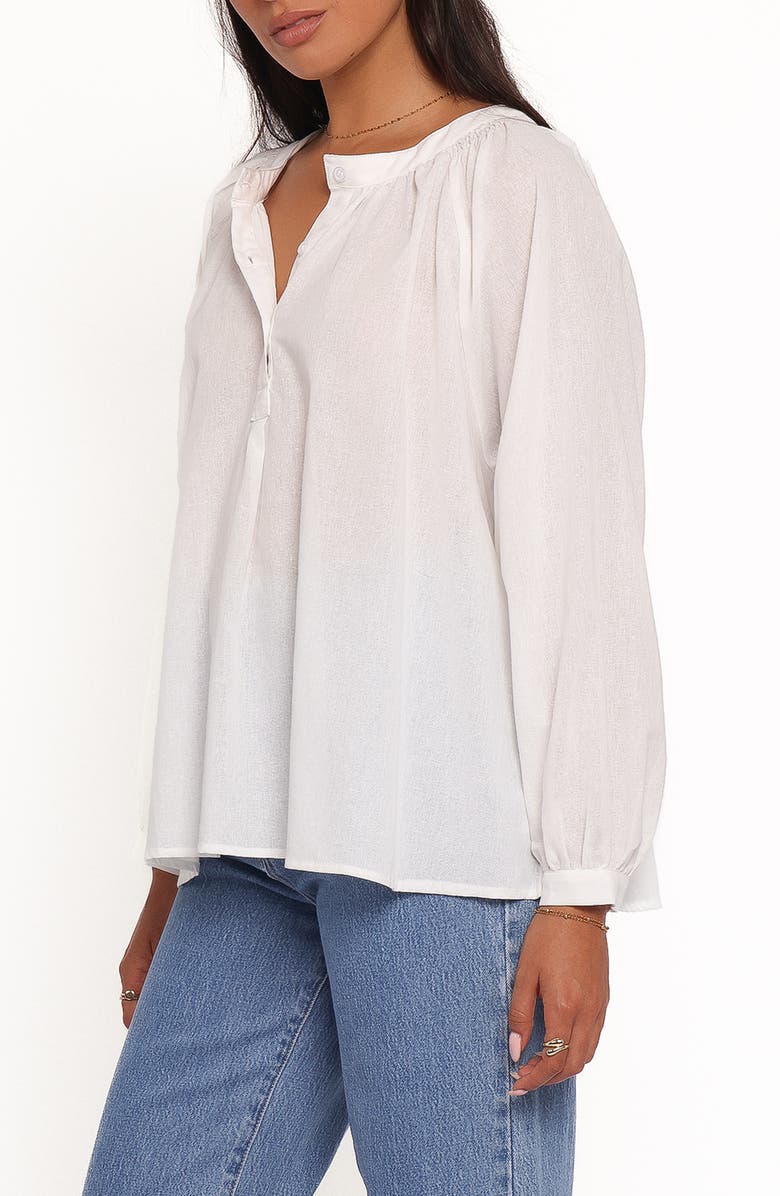 Petal & Pup Irisa Woven Cotton Shirt, Alternate, color, White