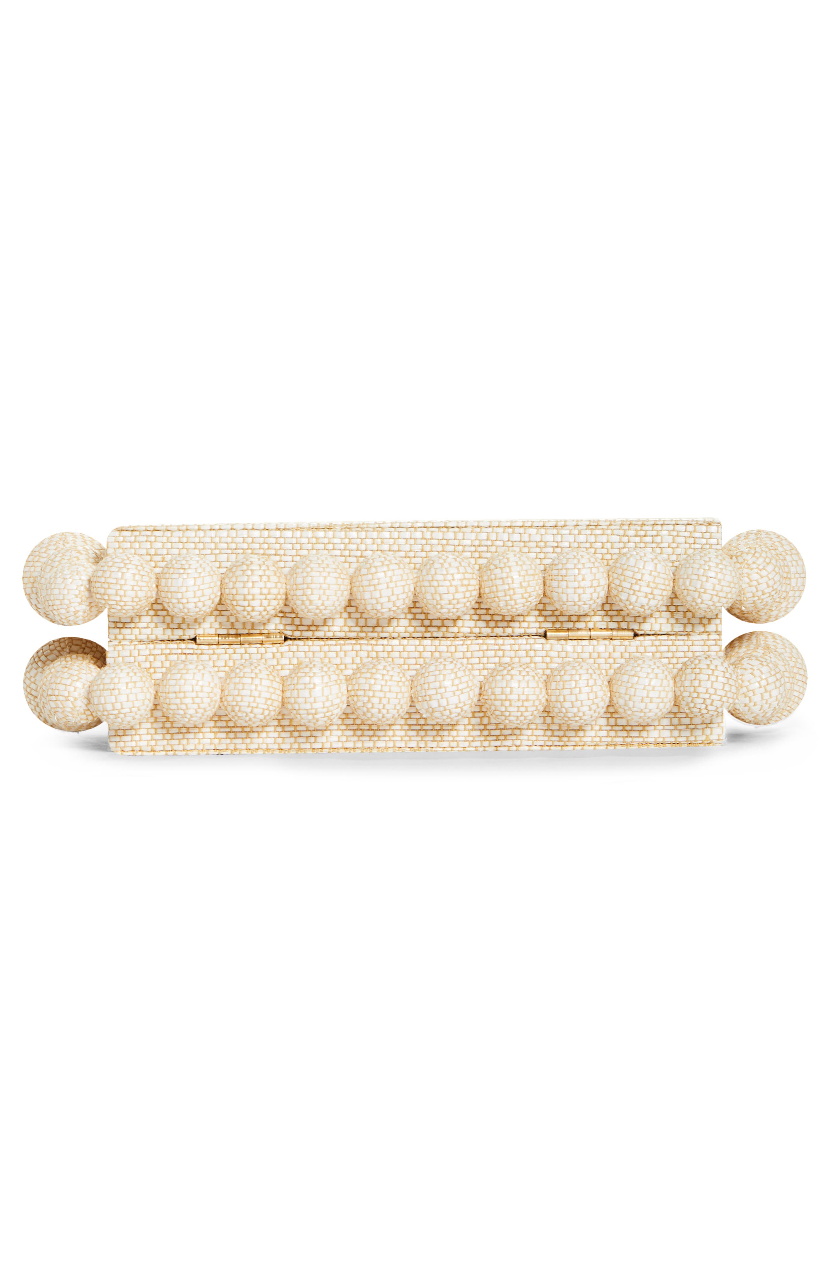 Cult Gaia Eos Beaded Box Clutch, Alternate, color, 