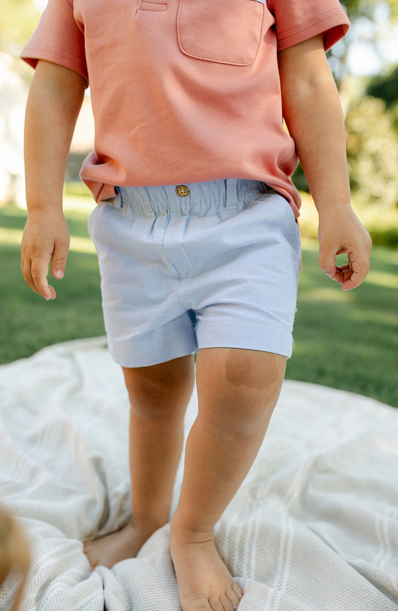 Little Paper Kids Isaac Short, Alternate, color, Dusty Blue