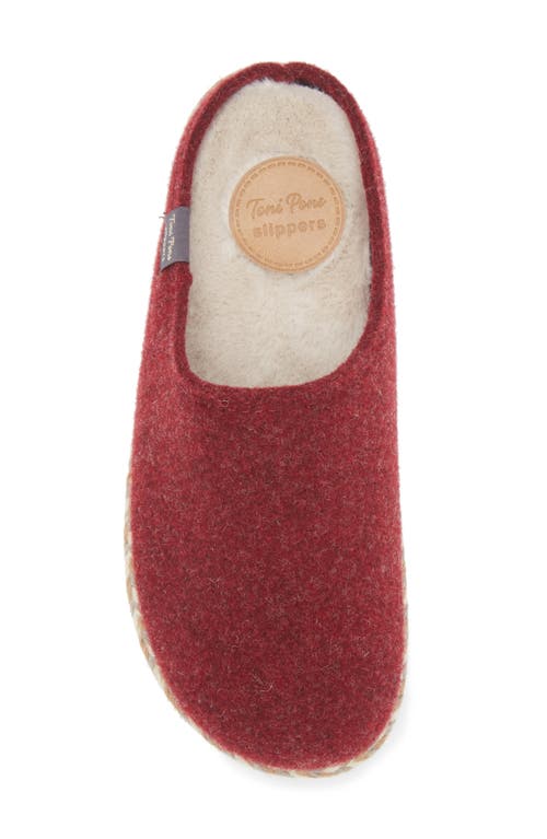Toni Pons Deli Slipper In Burgundy