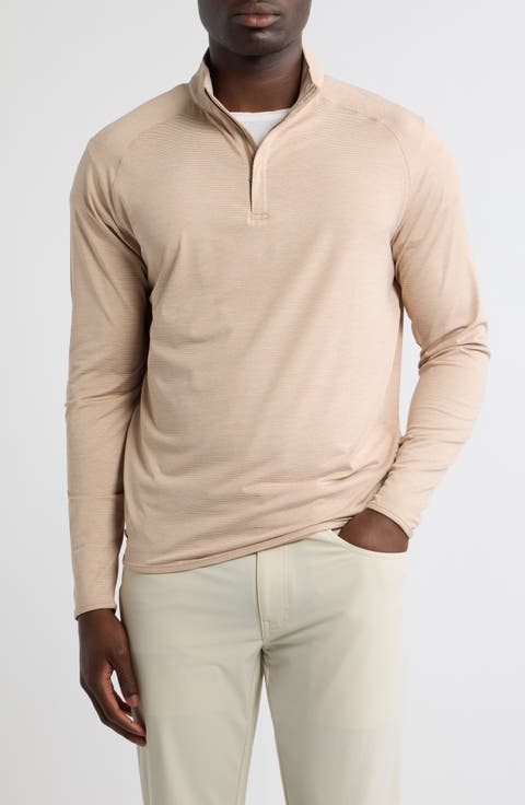 Crown Crafted Stealth Stripe Performance Quarter Zip Pullover