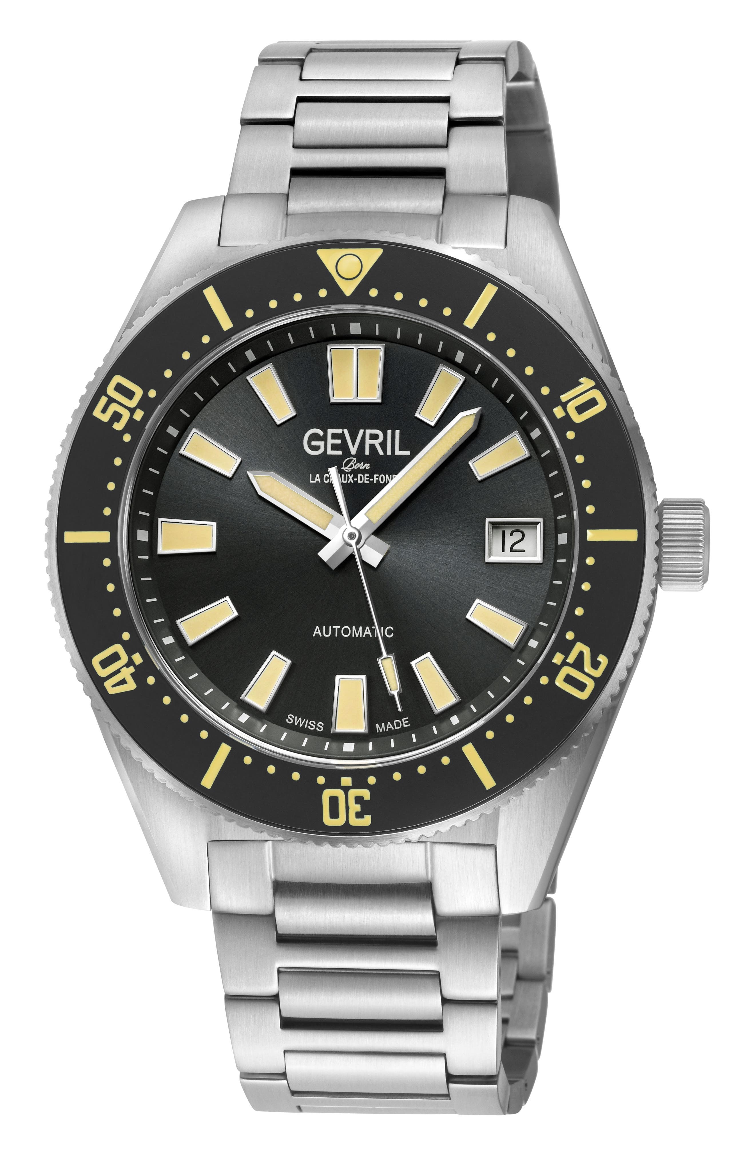 GEVRIL Mariner Row Automatic Bracelet Watch