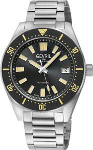 GEVRIL Mariner Row Automatic Bracelet Watch