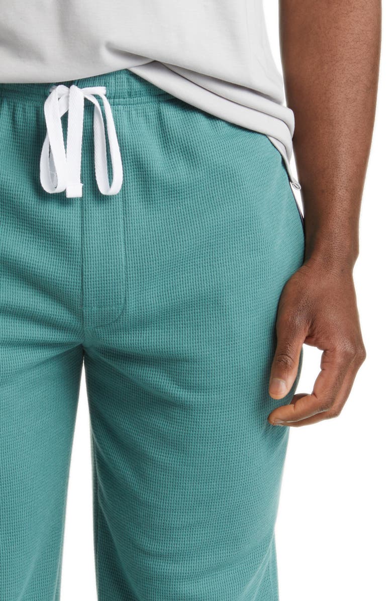 Majestic International Waffle Stitch Lounge Pants, Alternate, color, 