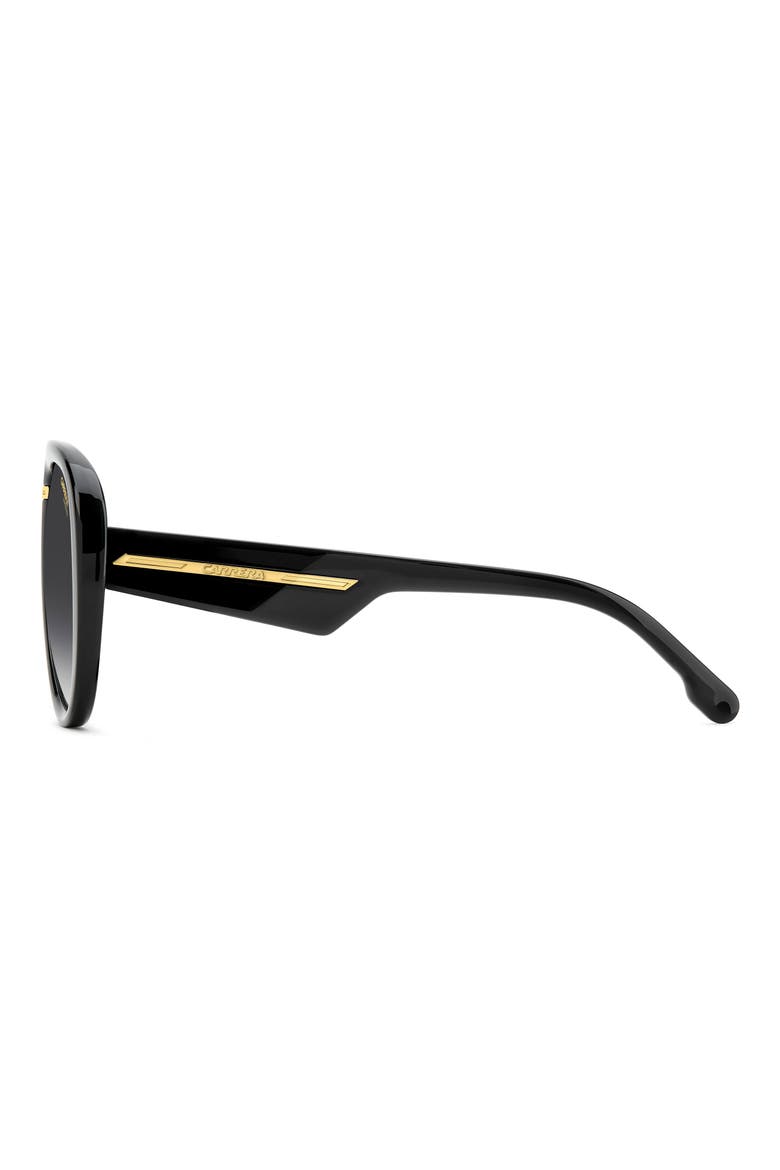Victory 59mm Gradient Pilot Sunglasses, Alternate, color, BLACK/ DARK GREY