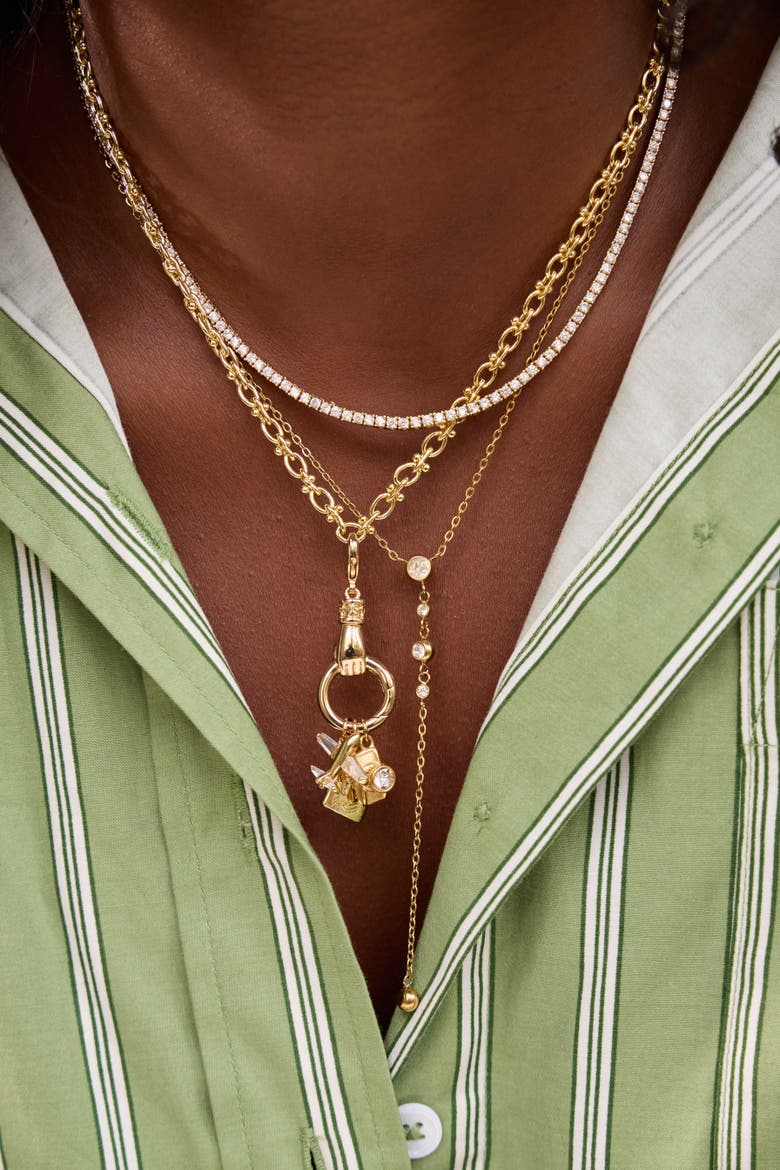 Curio Charm Connector, Alternate, color, Gold