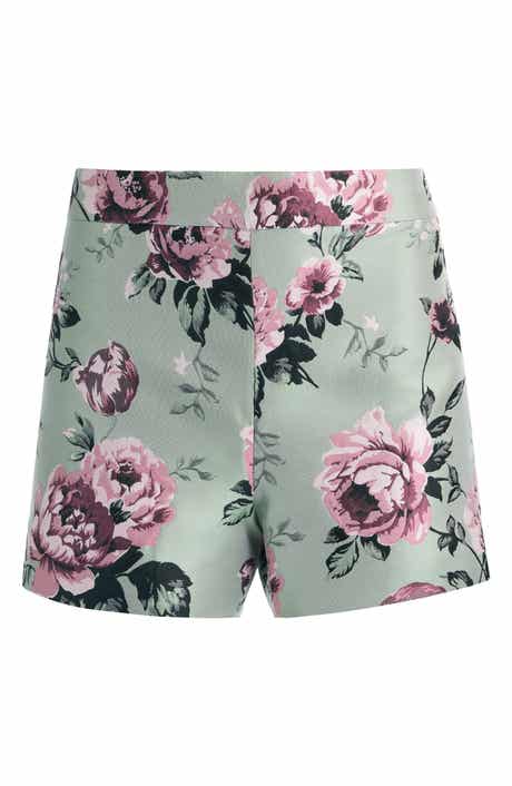 Alice + Olivia Hera Floral High Waist Shorts
