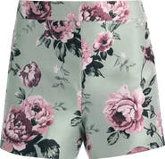 Alice + Olivia Hera Floral High Waist Shorts