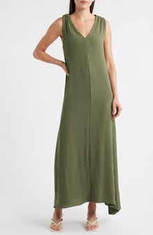 Halogen® Twist Back Sleeveless Maxi Dress