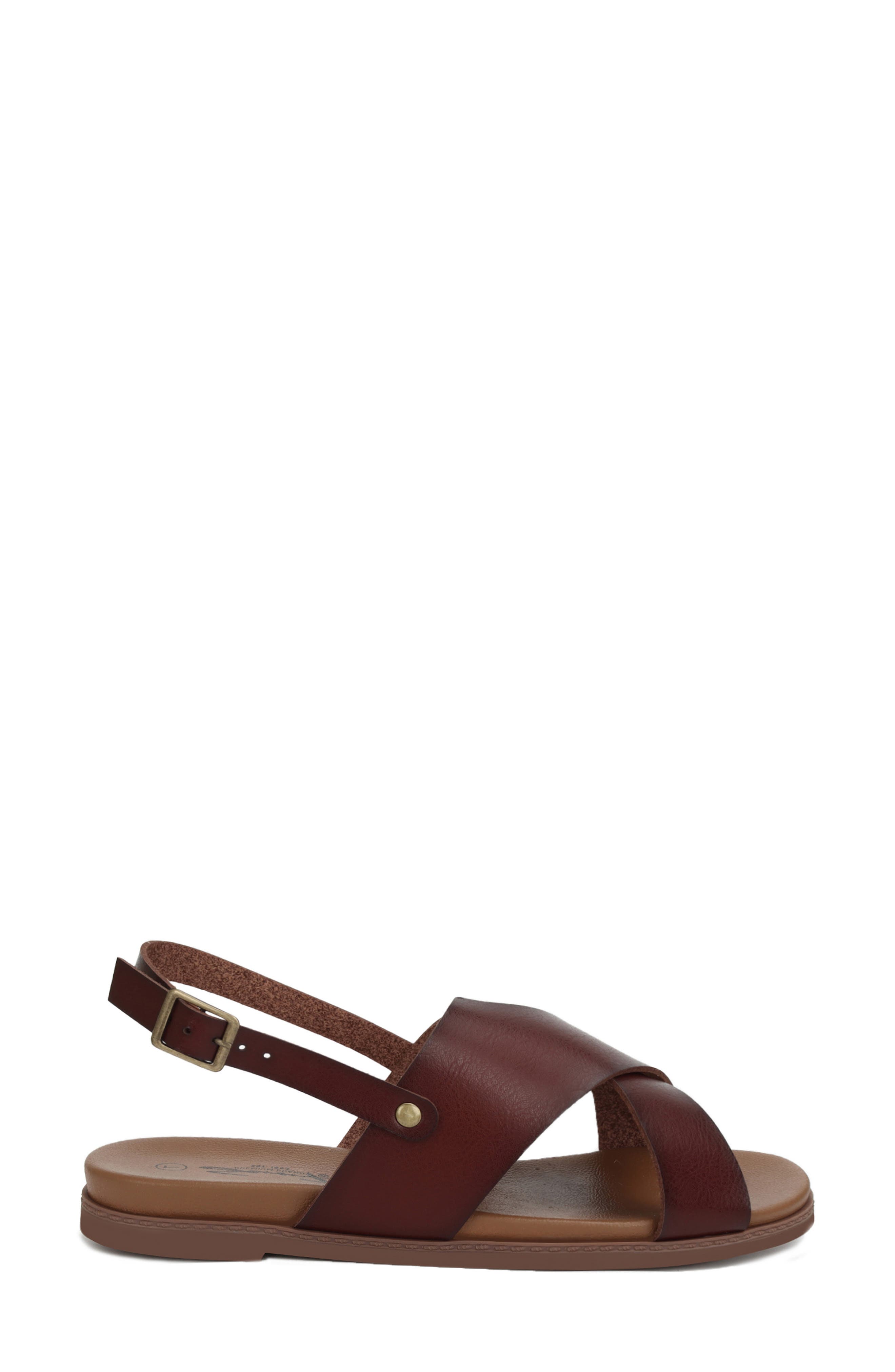 Crisscross Slingback Sandal, Alternate, color, MOCHA