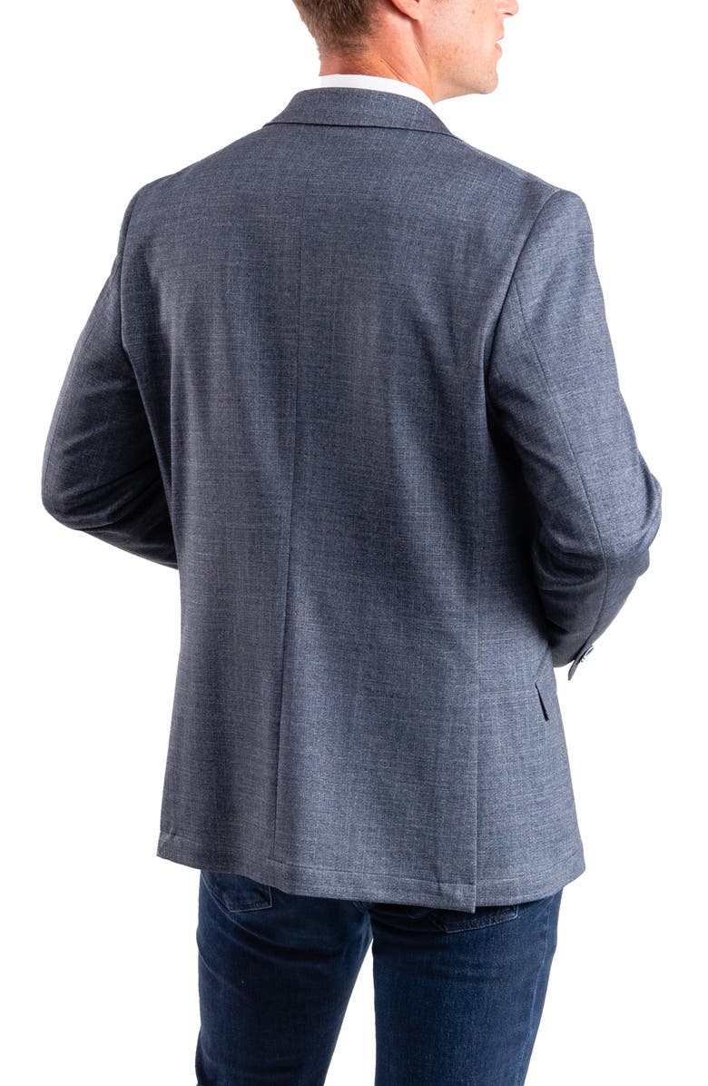 SAVILE ROW CO Tonal Knit Sport Coat, Alternate, color, Navy