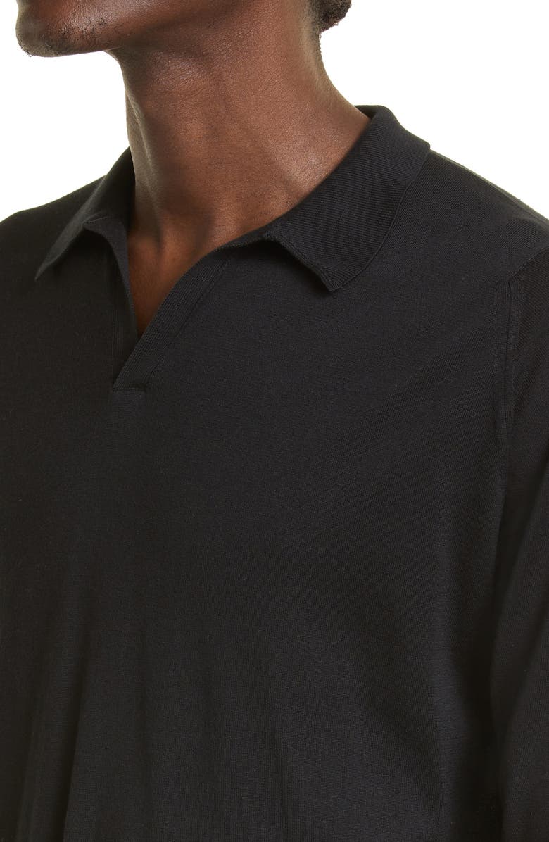 John Smedley Puck Cotton Polo Sweater, Alternate, color, 