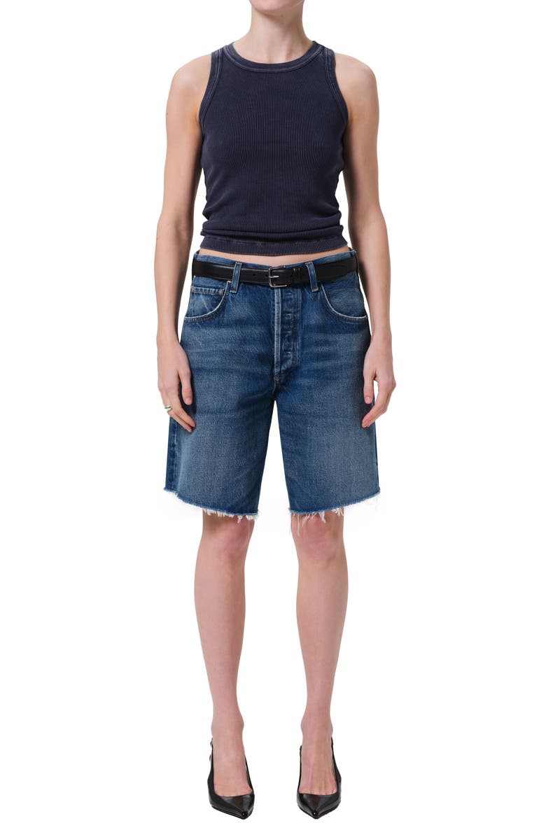 Citizens of Humanity Ayla High Waist Denim Cutoff Bermuda Shorts, Alternate, color, Chaya