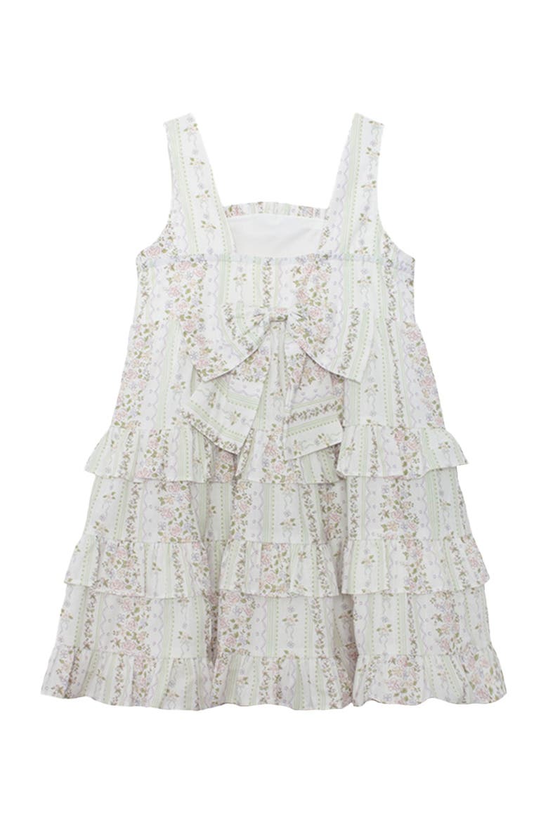Mabel + Honey Graceful Garden Sleeveless Floral Dress, Alternate, color, Purple, White