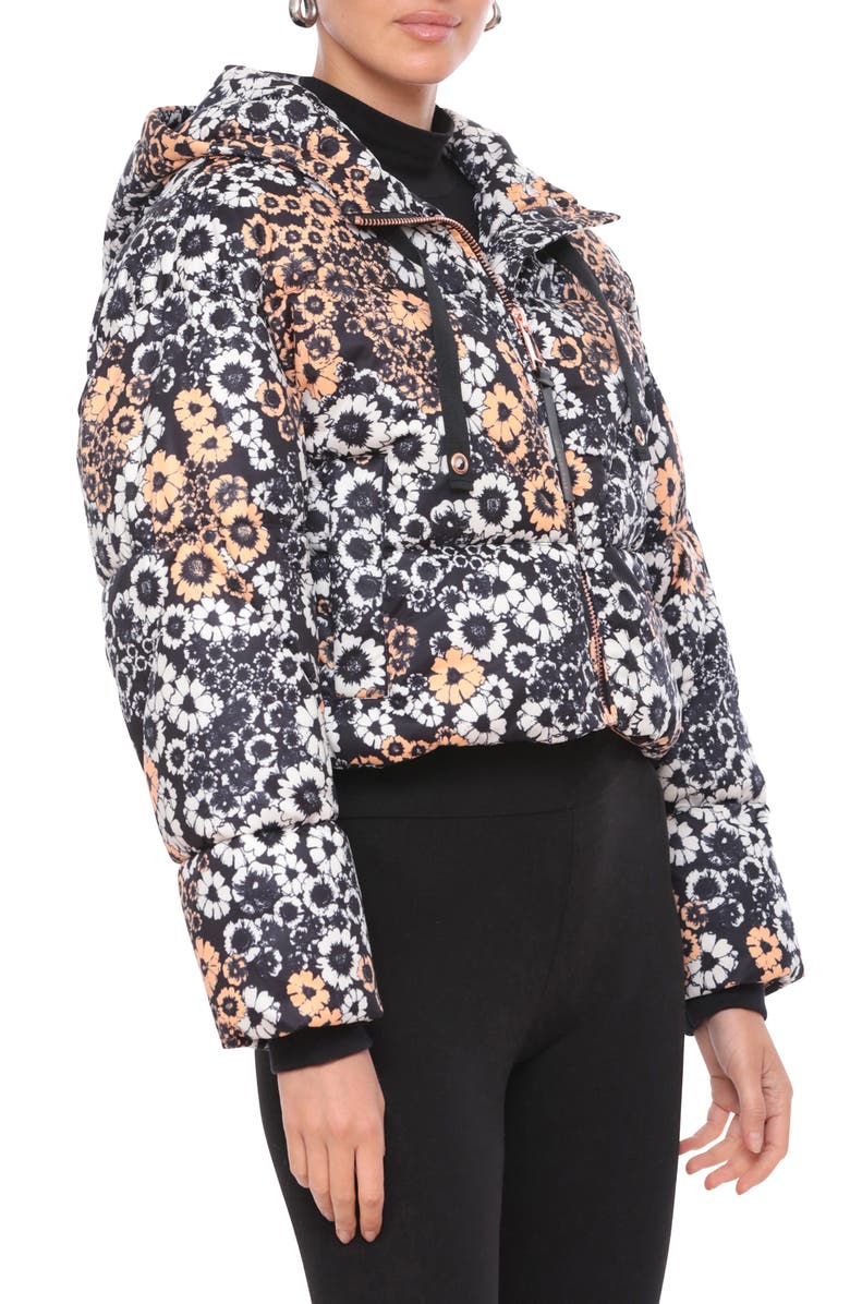 Avec Les Filles Cropped Hooded Puffer Coat, Alternate, color,
