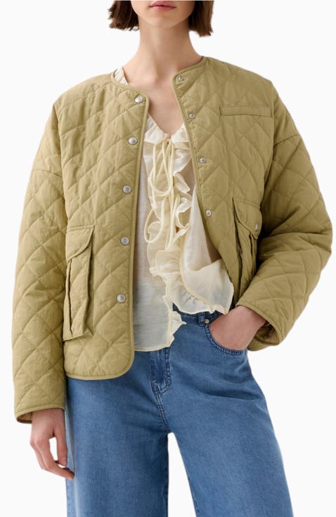 Quilted Washed Ny Jacket