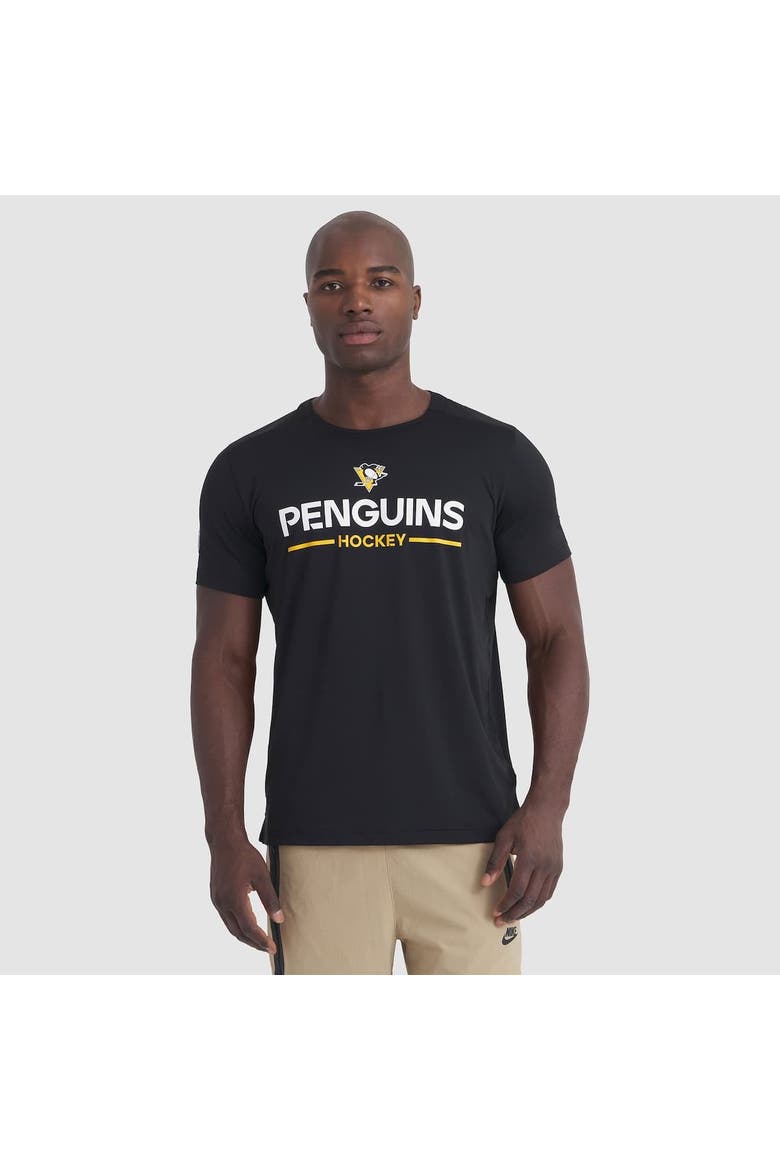 Men's Fanatics Black Pittsburgh Penguins Authentic Pro Rink Tech T-Shirt, Alternate, color, Black