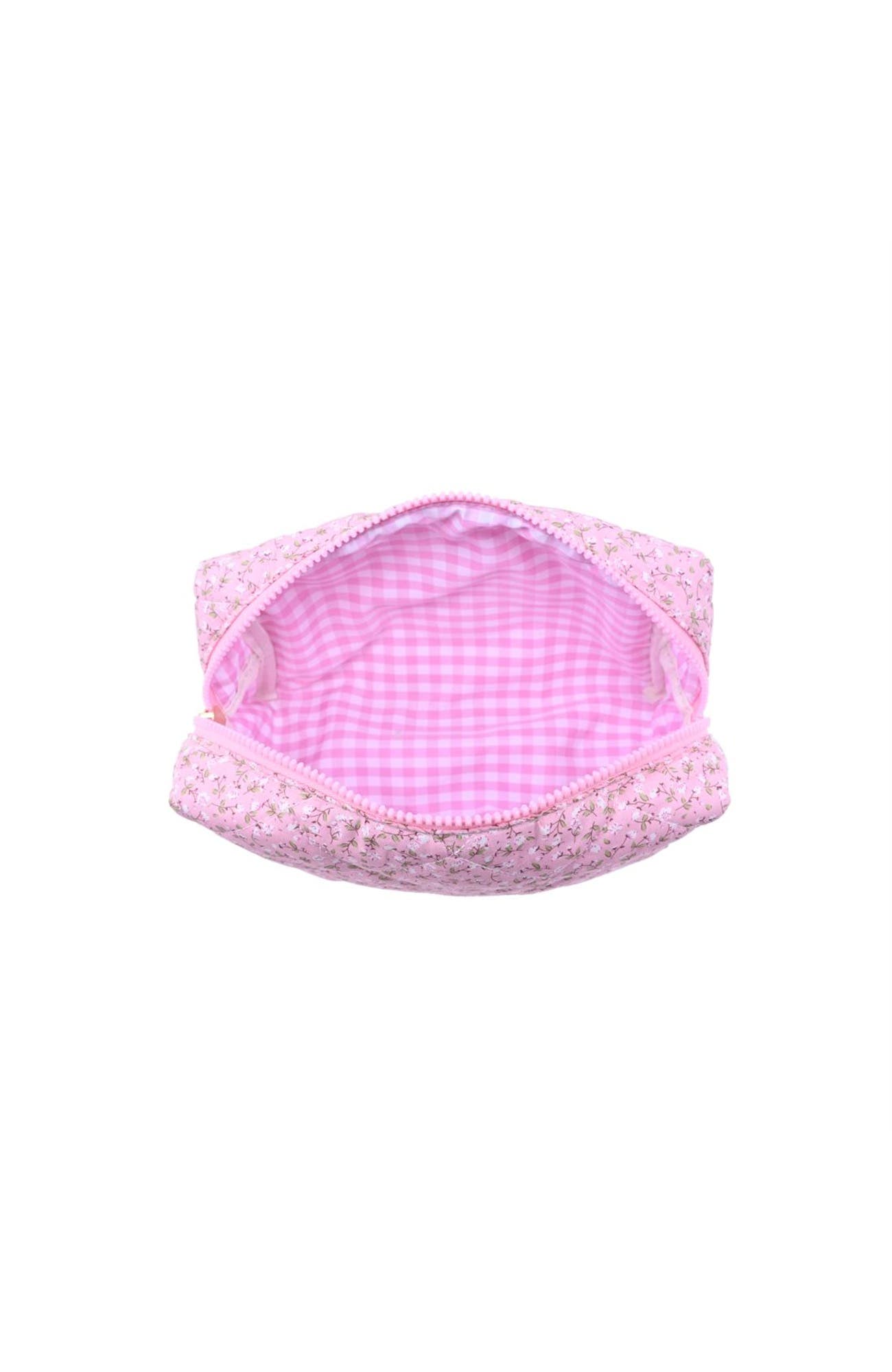 Garden Glow Cosmetic & Travel Organizer Pouch, Alternate, color, Dusty Rose Floral