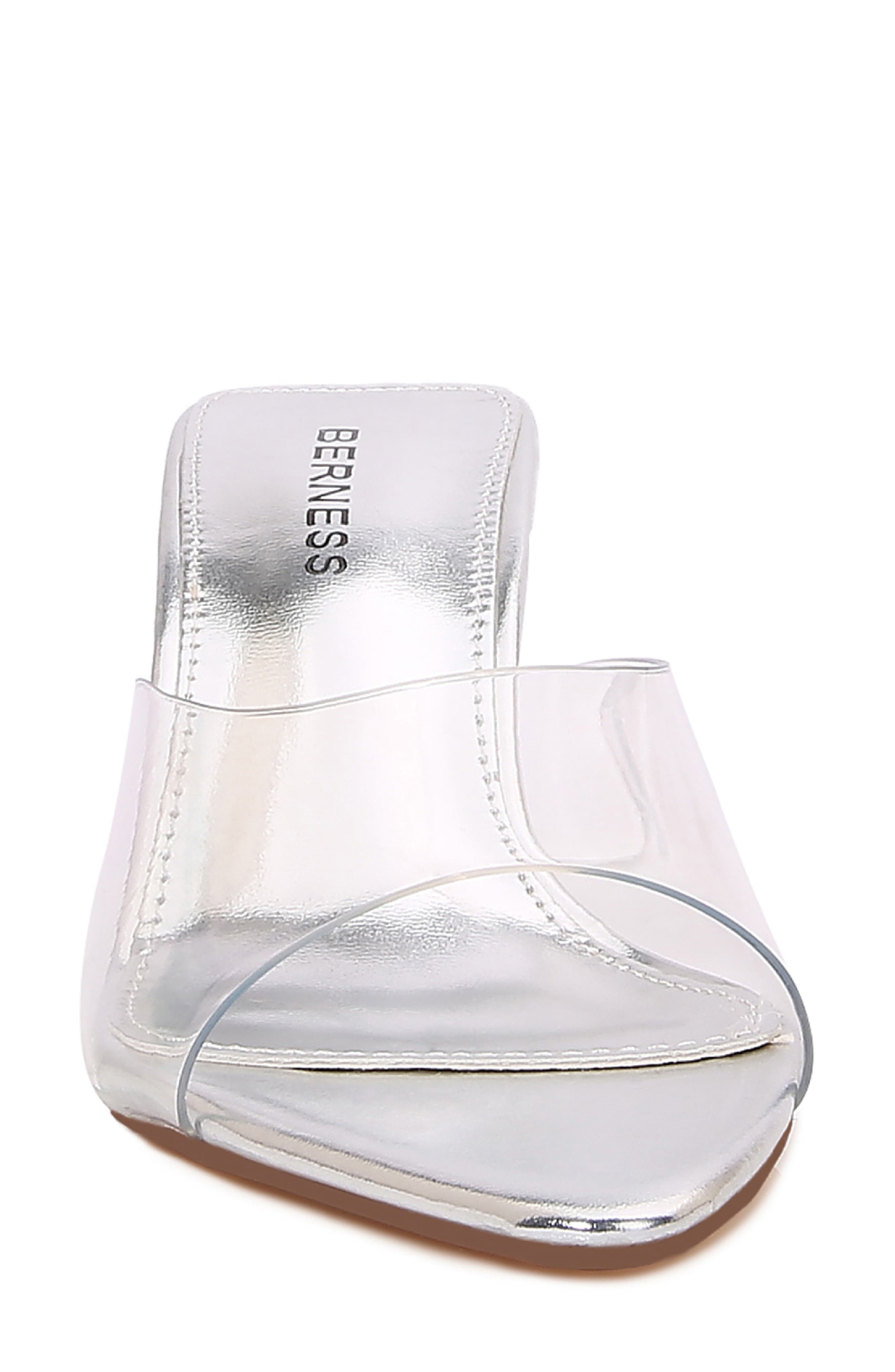BERNESS Cana Clear Sandal, Alternate, color, Silver