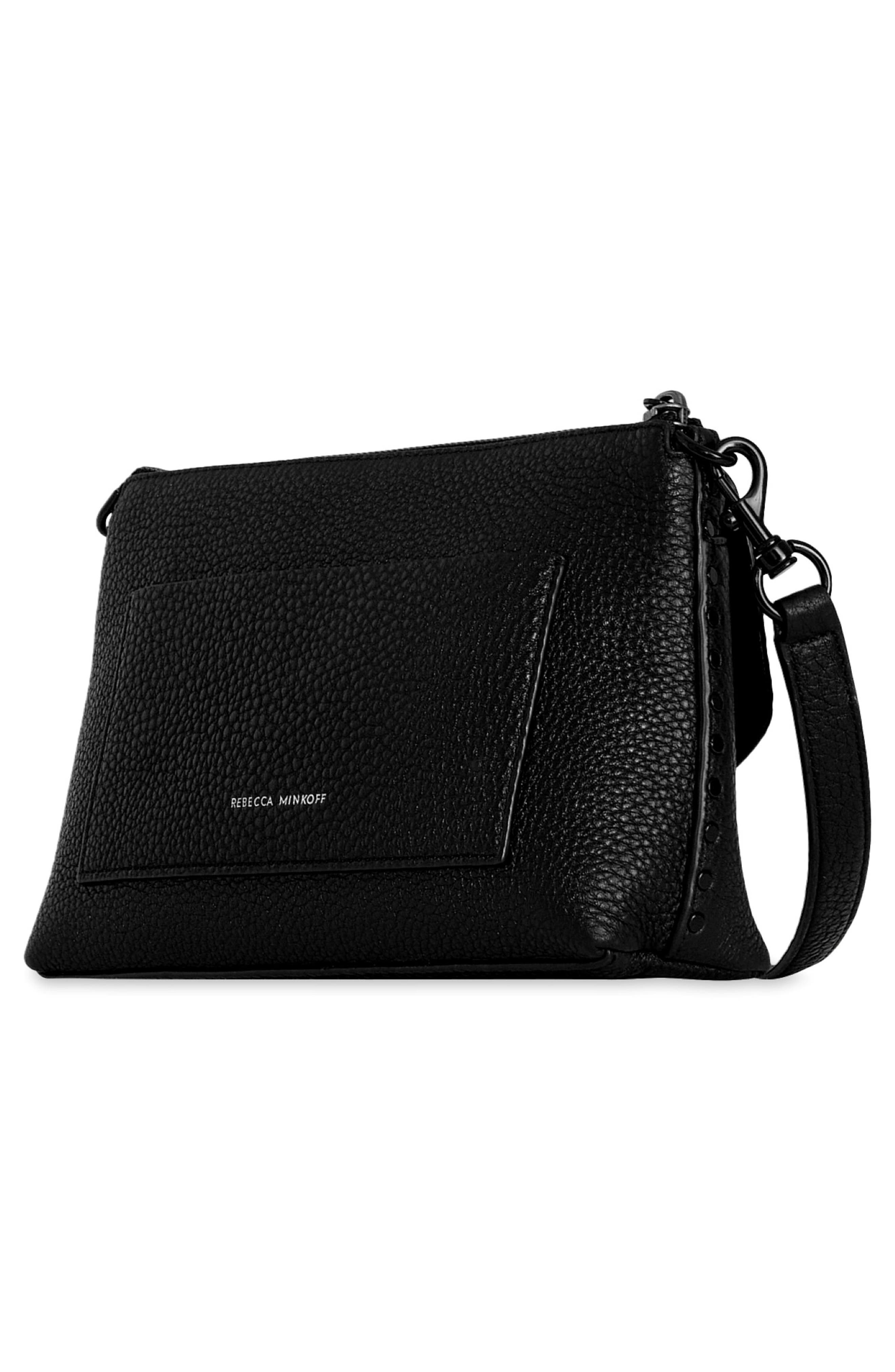 Rebecca Minkoff Mini Darren Leather Crossbody Bag, Alternate, color, 
