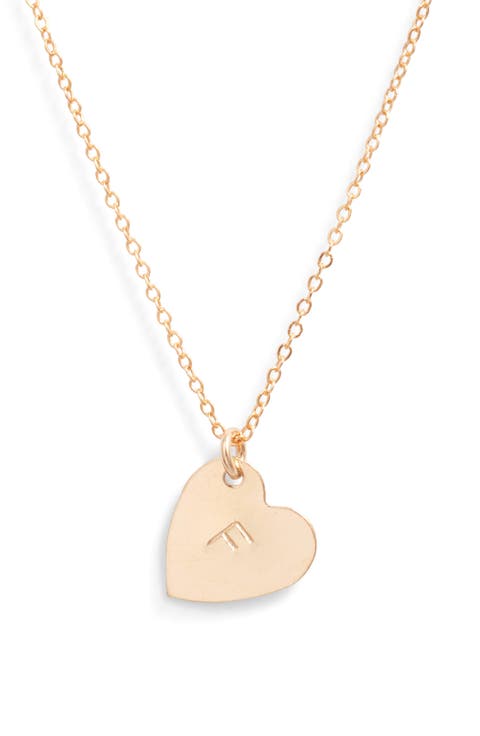 Sophia Initial Heart Pendant Necklace