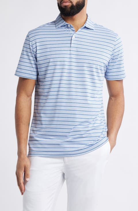 Crown Crafted Cadence Stripe Performance Polo