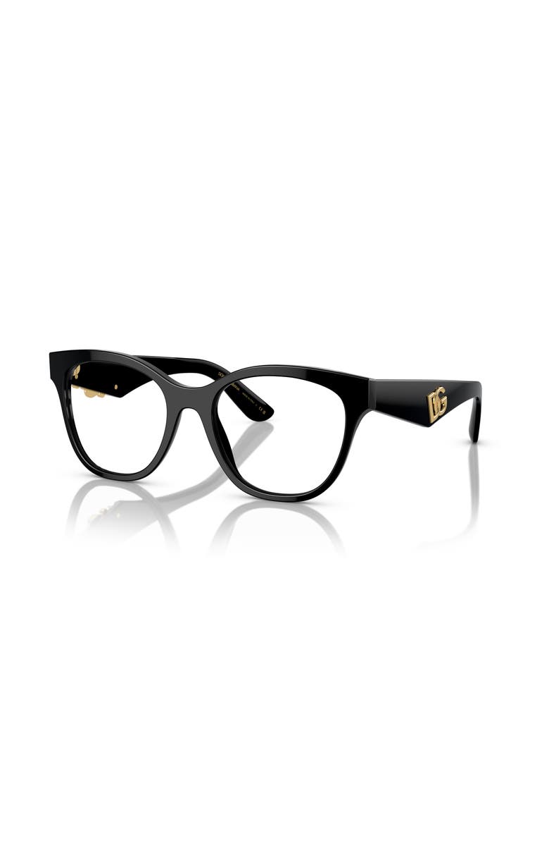 Dolce&Gabbana 53mm Phantos optical glasses, Main, color, Black