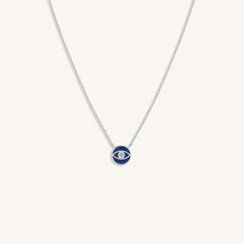 Universal Vibrations Lapis Lazuli Evil Eye Necklace
