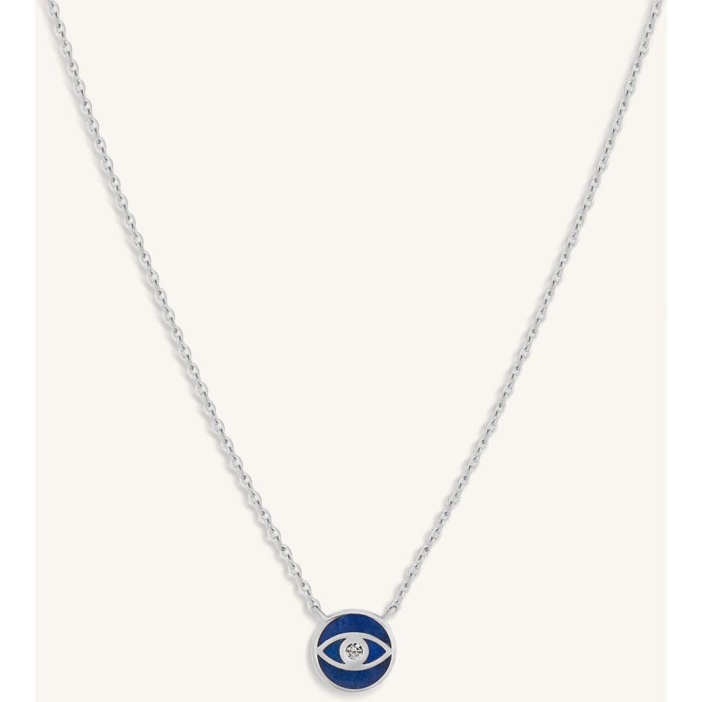 Karma And Luck Universal Vibrations Lapis Lazuli Evil Eye Necklace