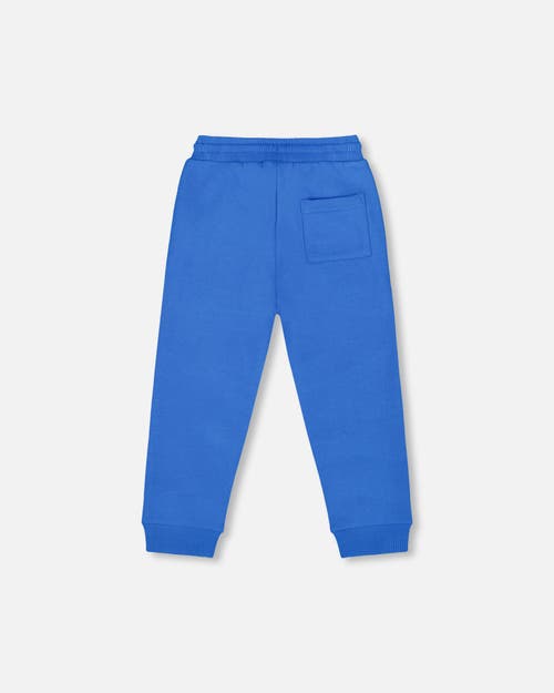Deux Par Deux Fleece Sweatpants In Blue