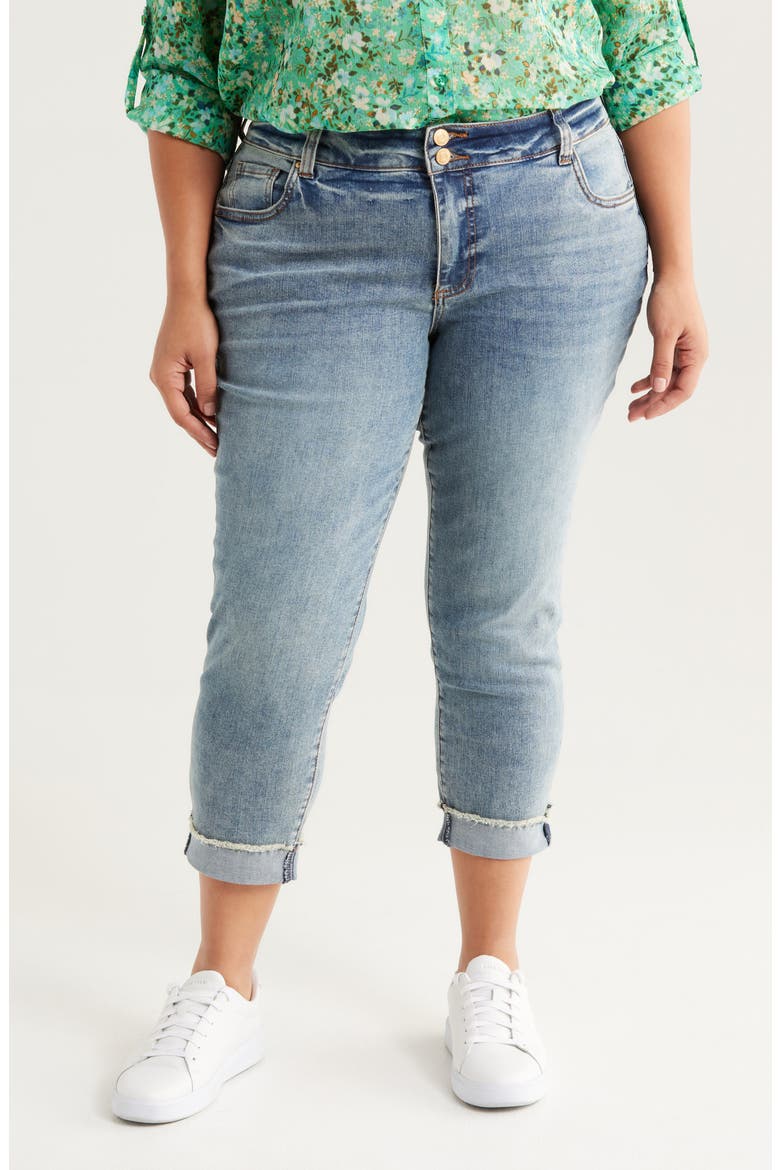 Amy Crop Straight Leg Jeans, Main, color, DETERMINATION