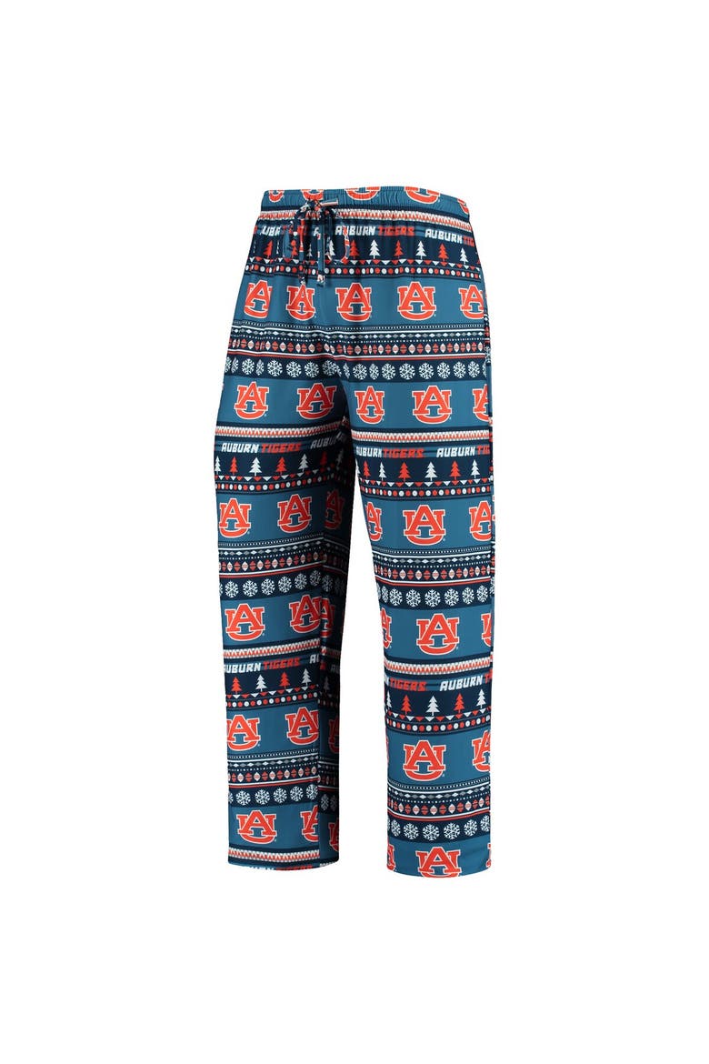 Men's Concepts Sport Navy Auburn Tigers Ugly Sweater Knit Long Sleeve Top and Pant Set, Alternate, color, Navy