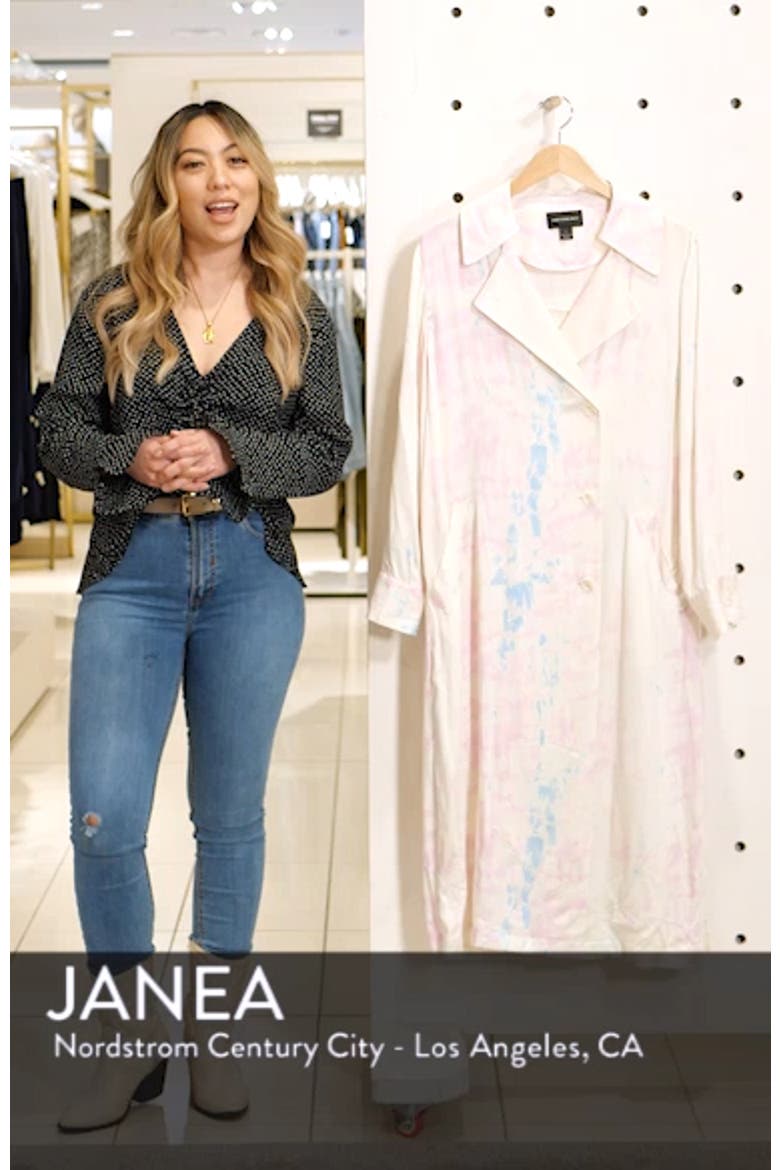 Satin Trench Coat (Nordstrom Exclusive) video
