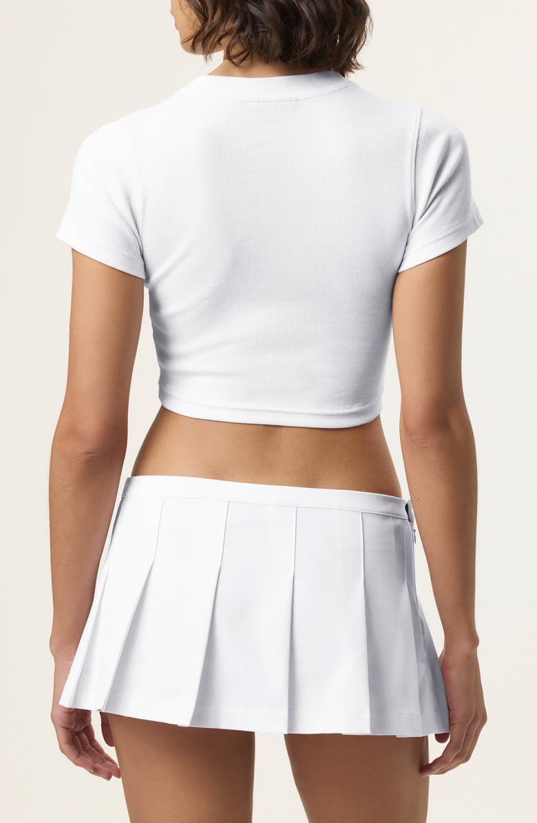 x Hailey Stretch Cotton Rib Baby Tee
